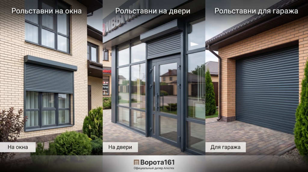 Роллетные системы (рольставни): надежная защита вашего дома и бизнеса 1 kollazh